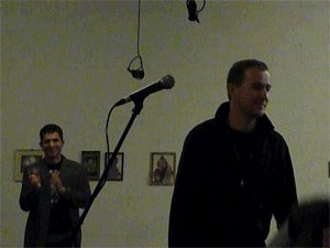 Lejo und Alfred Lang bei der Vernissage 19.3.2010